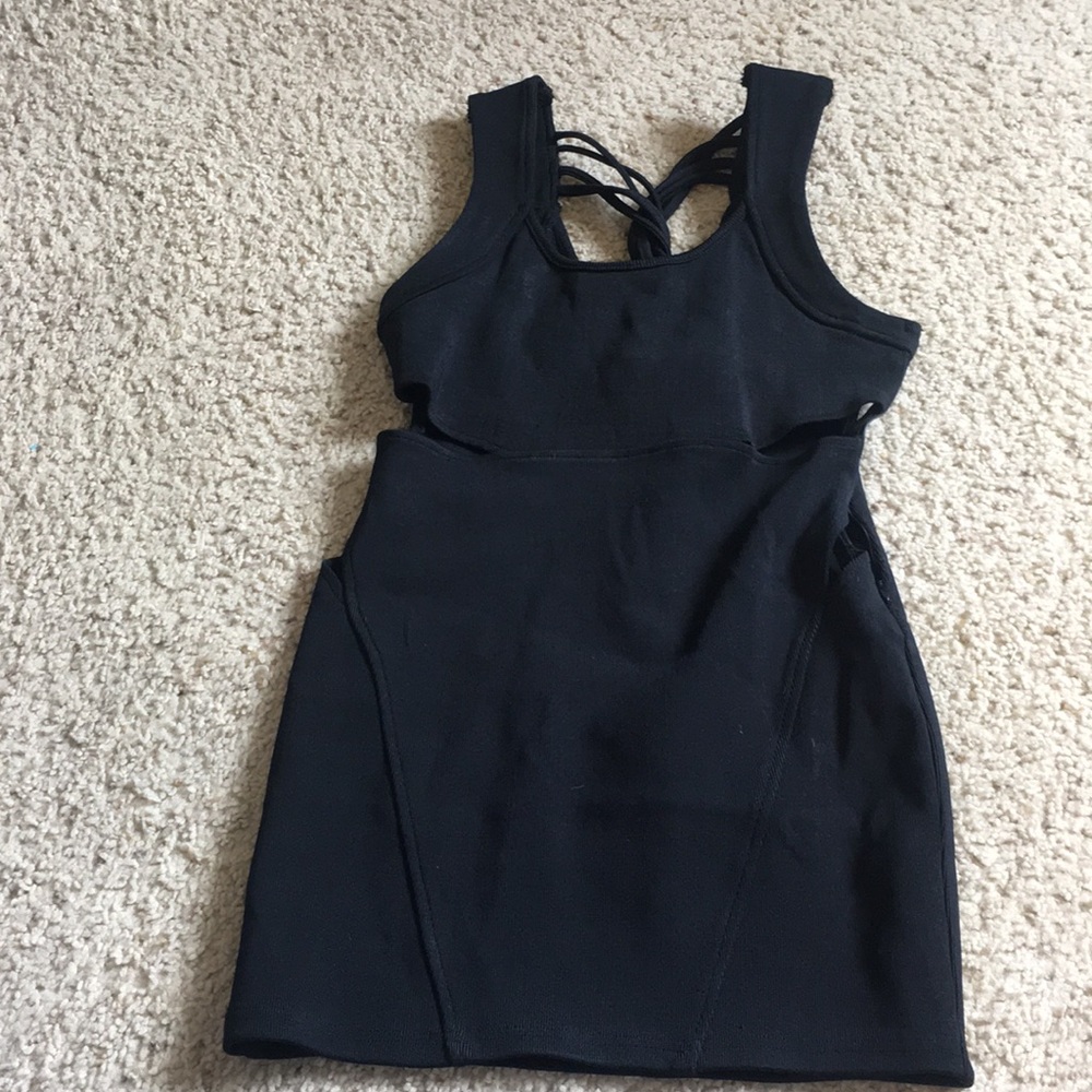 Vegas black nasty gal dress with cutouts!